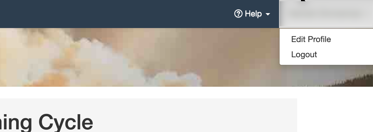 profile lets you change your information or log out