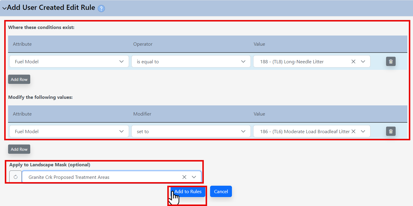 fields to enter data are highlighted