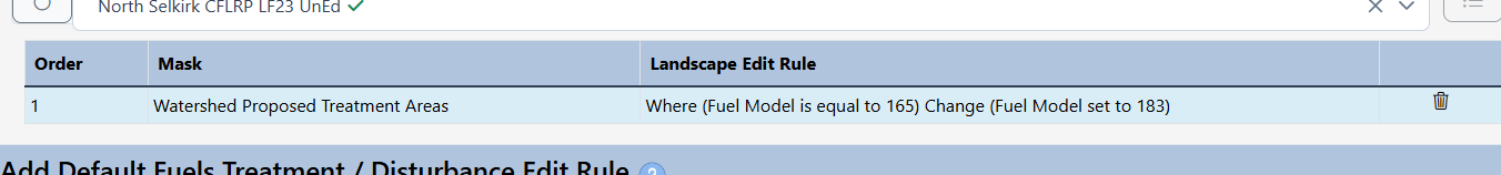 Once "Add to Rules" is clicked, the rule will become visible in the list at the top of the editing interface.