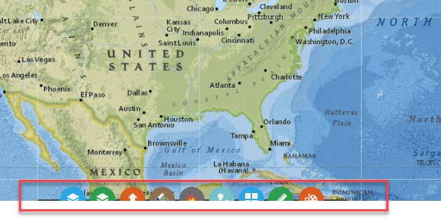 map studio widgets at the bottom of the screen cut off, and not full visible