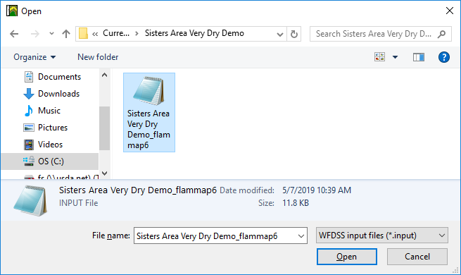 'input' file visible in the file explorer.