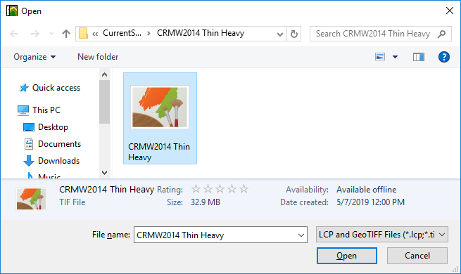 landscape file visible in the file explorer
