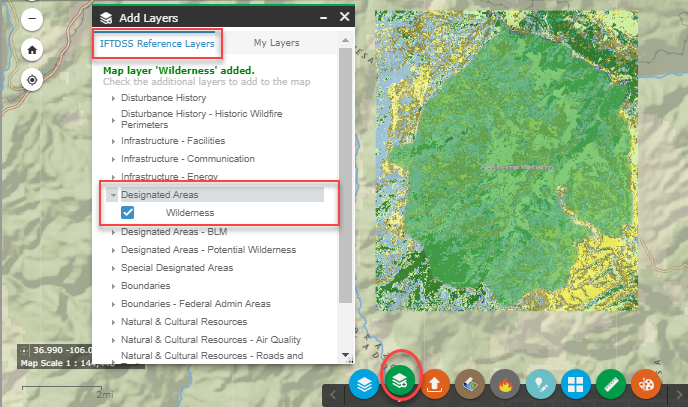 add reference layers with the 'add layers' widget.