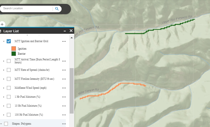 Ignition layer in IFTDSS Map Studio with the Layer List open