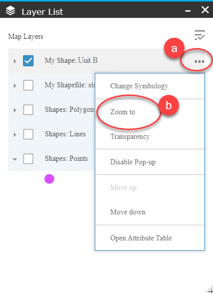 use the 'zoom to' option to find your shapefile on the map