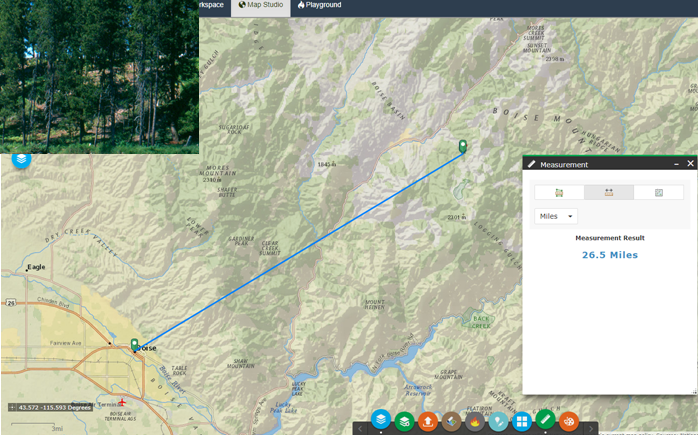 granite creek is about 26 miles northeast from Boise Idaho