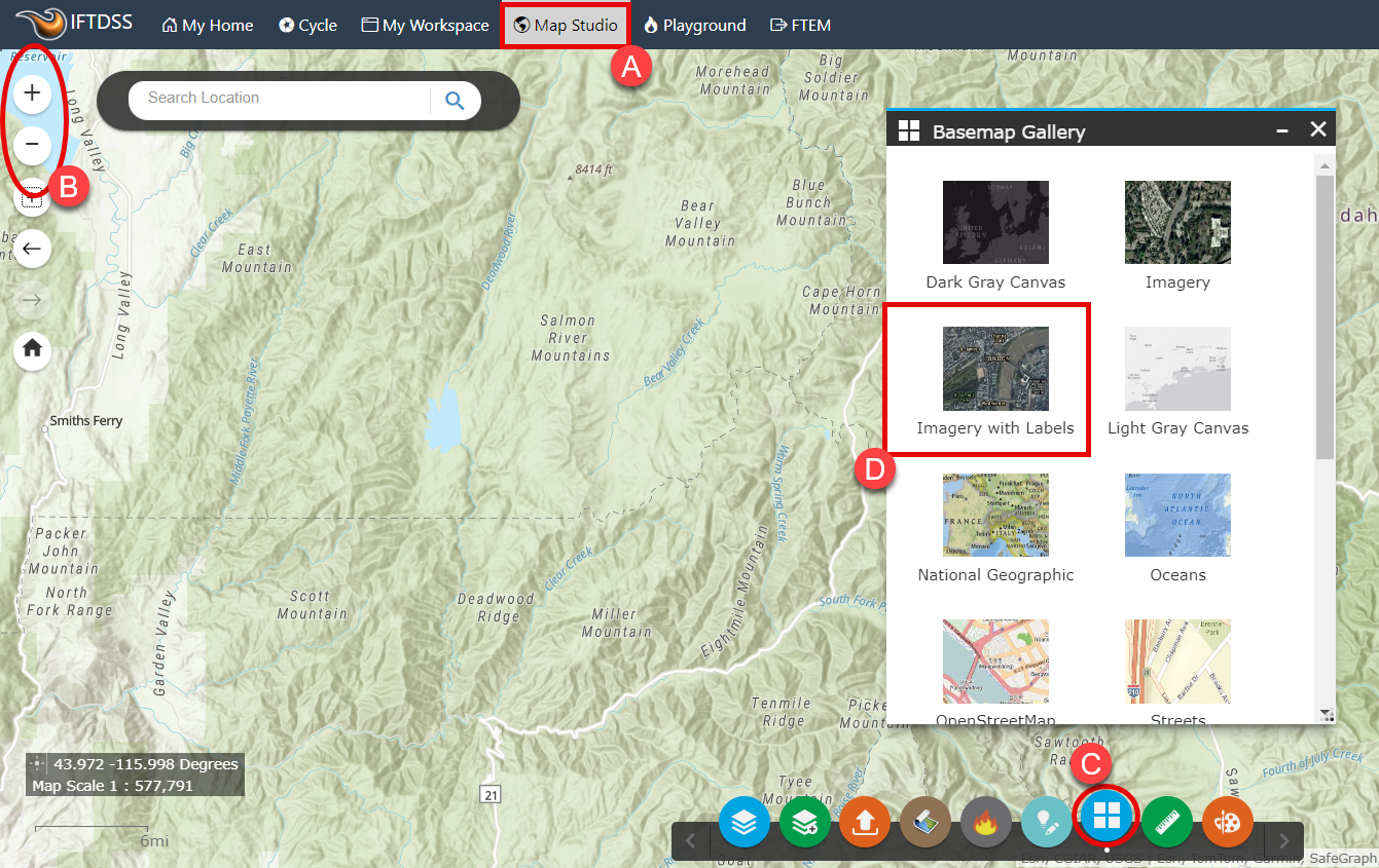 use map studio to explore your area