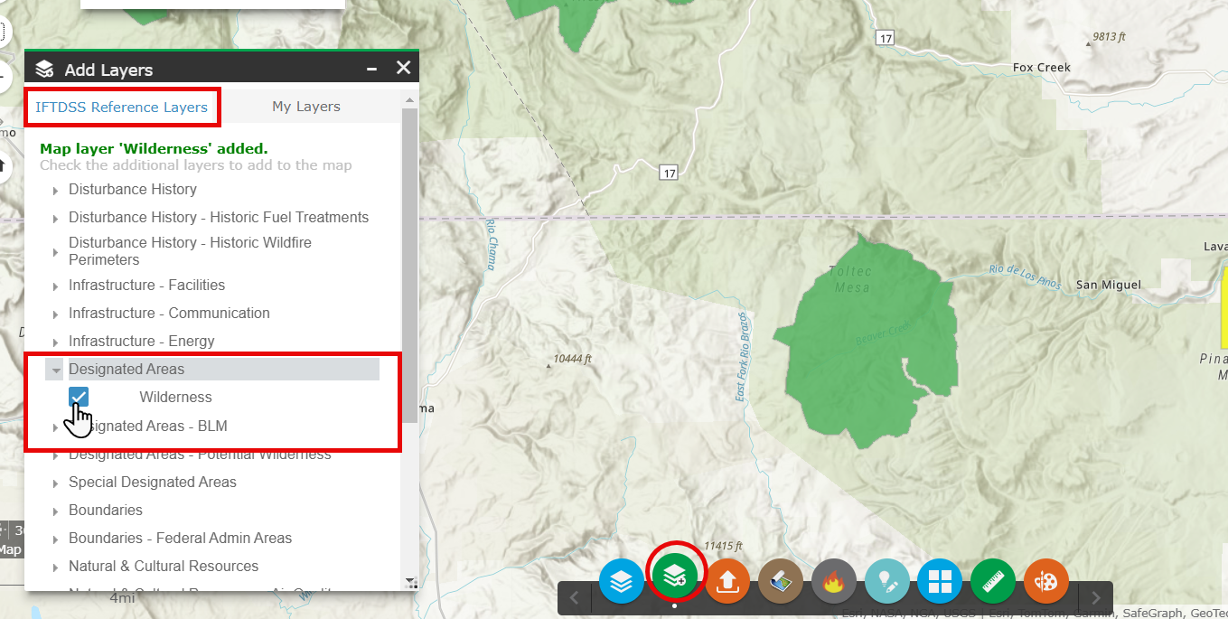 add reference layers with the 'add layers' widget.