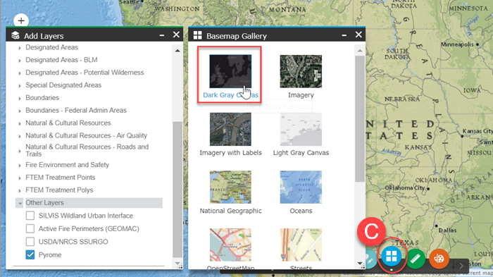 pryomes are best viewed with the 'dark gray canvas' baselayer turned on.