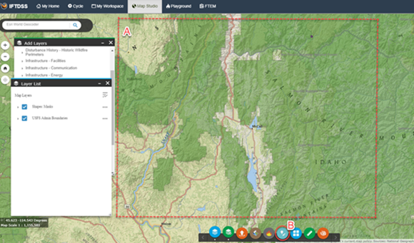 click "create/Edit Shapes"