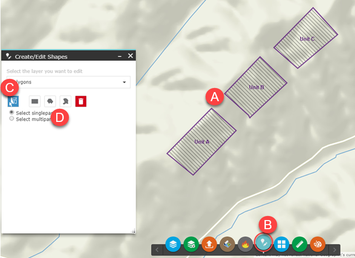 find the shapes and open "Create/Edit Shapes"