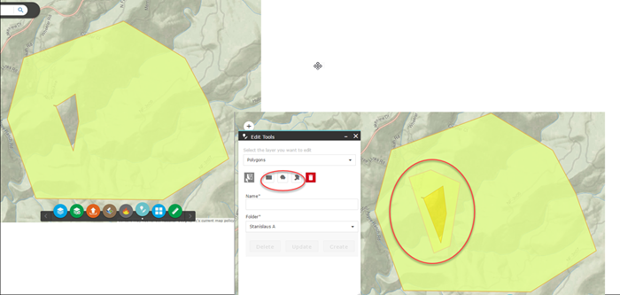drawing a small shape file over a hole, while in editmode, will fill that hole upon saving
