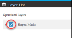 check boxes allow turn layers on and off