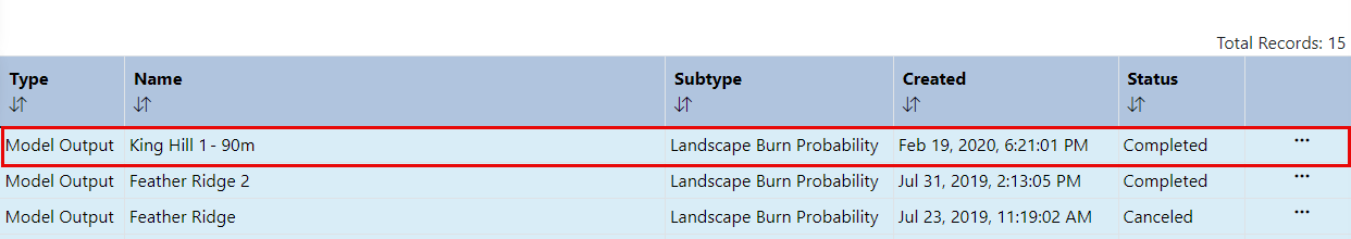 landscape name in MyWorkspace ending in "120m" indicating it is 120 meter resolution