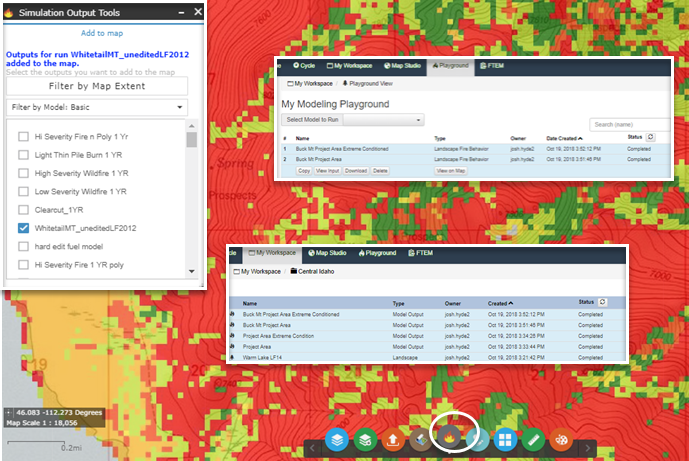 LBF outputs are available throughout IFTDSS