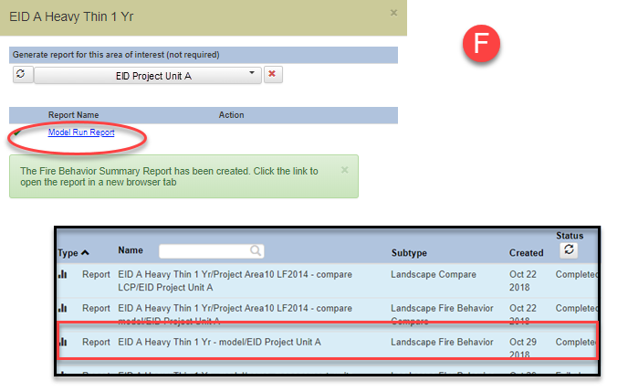 Reports are stored in the same folder as the file (model output) they were created from.