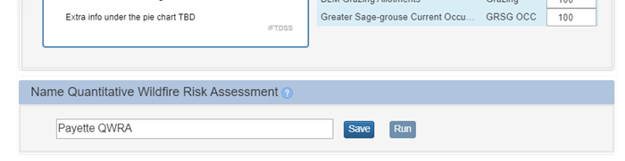 The "name" field at the bottom of the QWRA page.