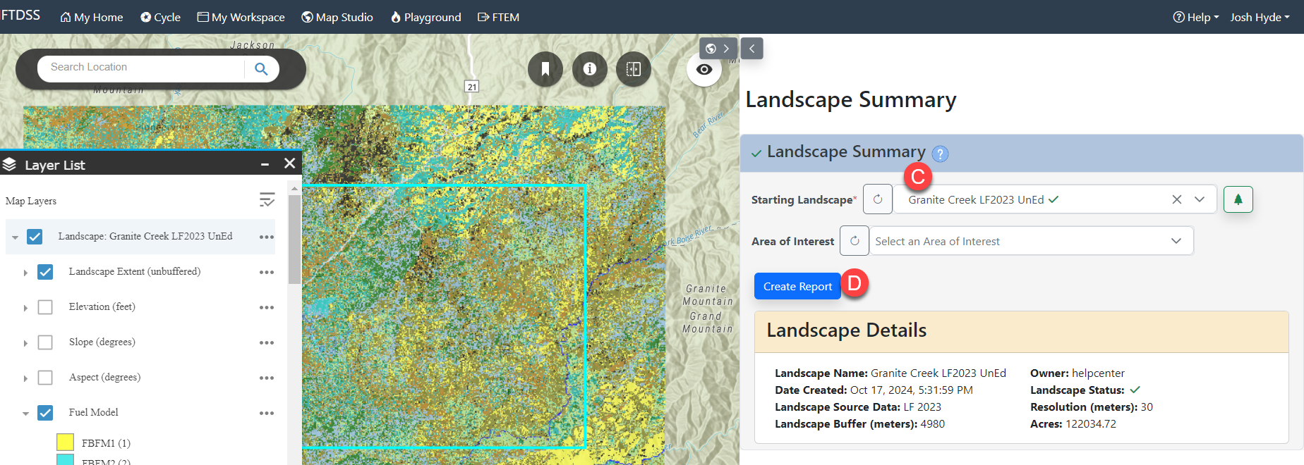 use the 'request a report' button to generate your report